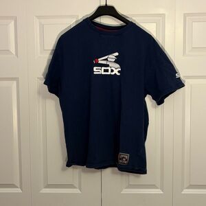 Vintage SOX Nike Men's Navy Blue Graphic Tee